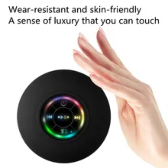BTS-07 LED Colorful Light IPX4 Waterproof Wireless Bluetooth Speaker - Picture 5 of 8
